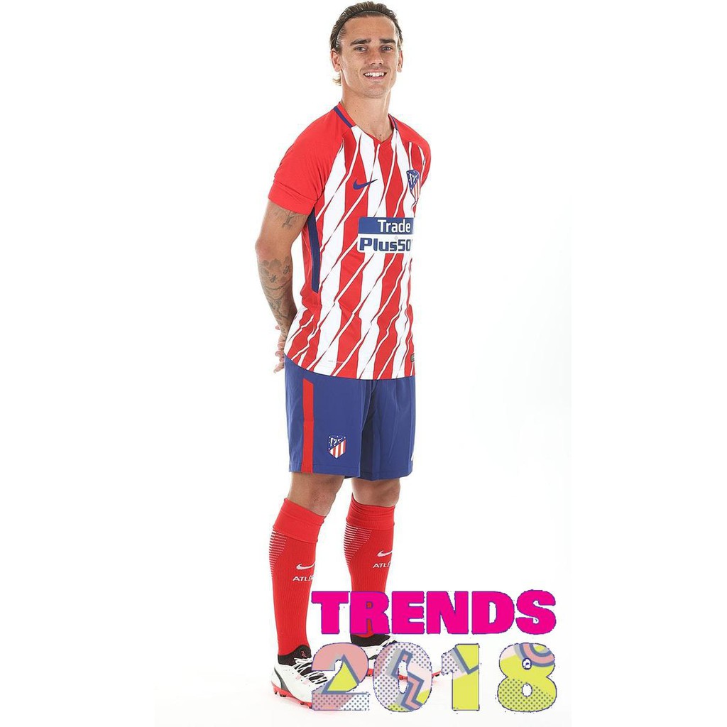 Jersey BAJU BOLA ATLETICO MADRID HOME 2017/18 New - Grade Ori