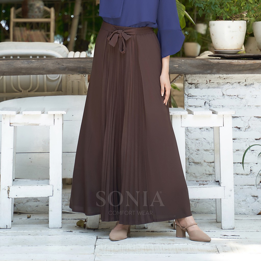 

Nesha Skirt / Rok Pita Plisket Samping / Side Pleats Skirt with Sash by SONIA / R1983