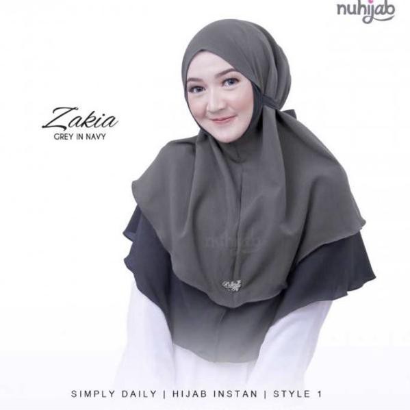 『Perdana』 BERGO ZAKIA MARYAM 2 LAYER - jilbab bolak balik dua lapis kerudung zakiya