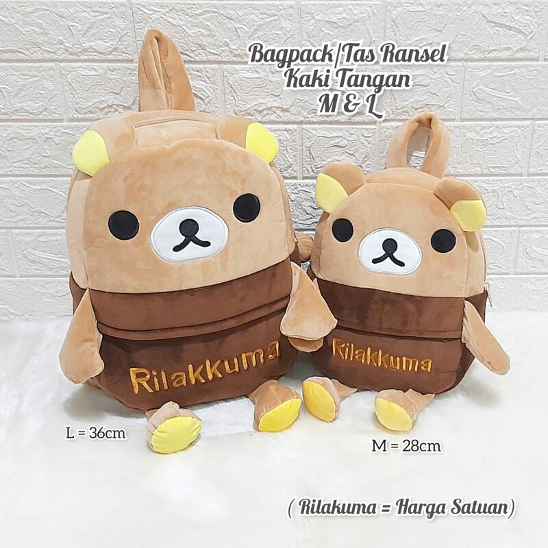 Tas Ransel Boneka Karakter / Backpack Boneka Anak / Tas Anak Boneka Karakter