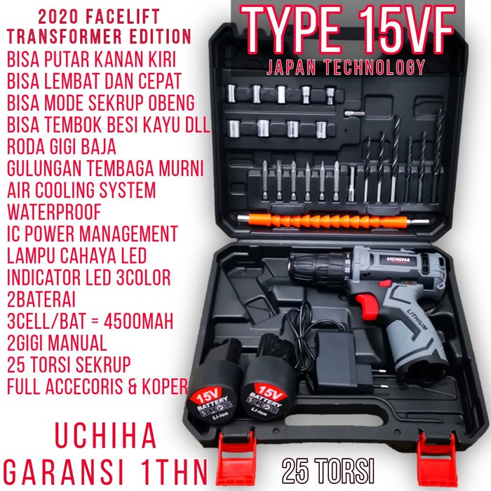 Bor cordless UCHIHA 15V