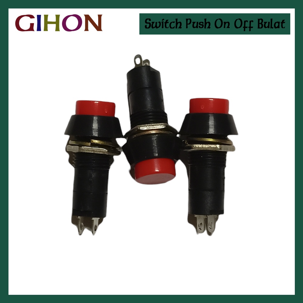 Saklar Push On Off Switch Push On Off Bulat