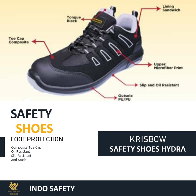 Jual Sepatu Safety Krisbow Hydra In Krisbow Shopee Indonesia