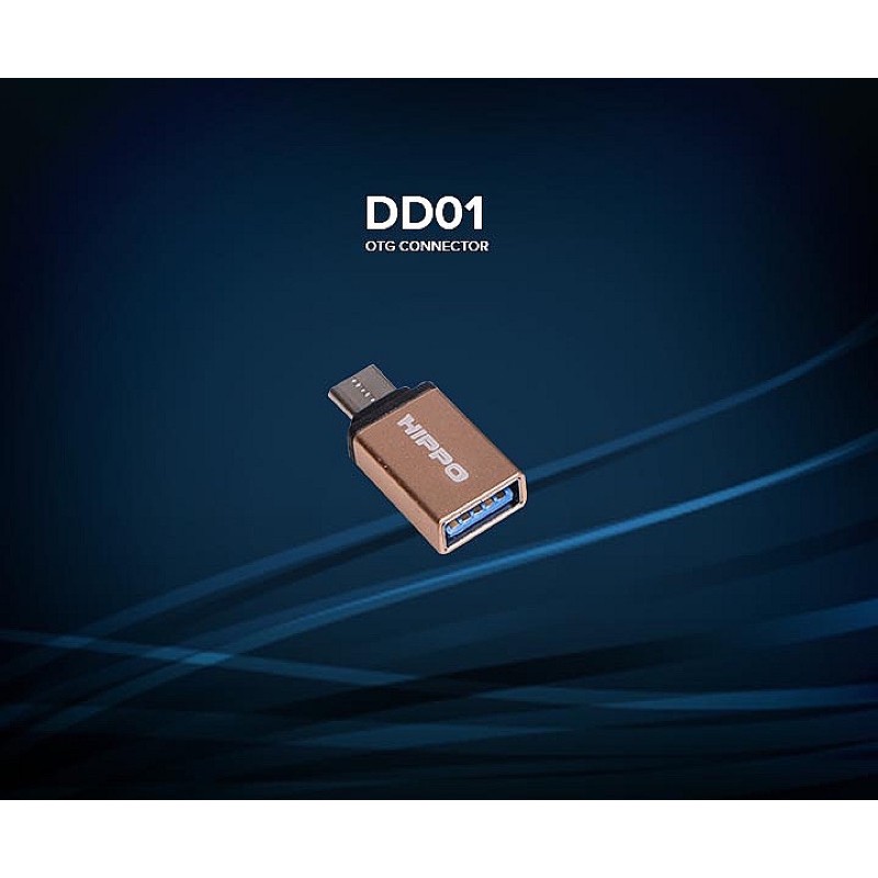 HIPPO OTG CONNECTOR DD-01 USB A TO MICRO/USB A TO TYPE-C