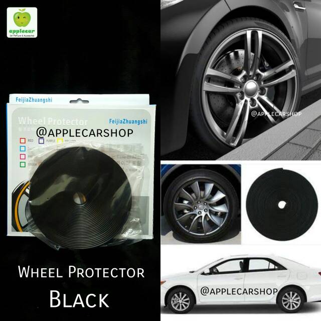 Wheel Protector // Lips / Lis Velg Pelindung Velg Hitam