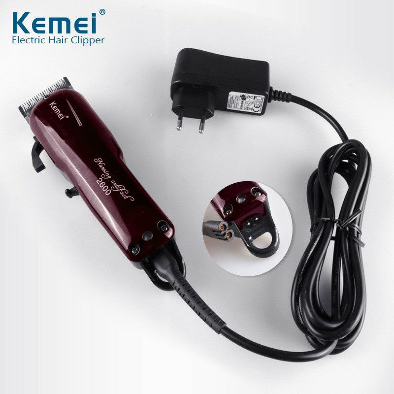 KEMEI KM-2600 Electric Rechargeable Hair Trimmer Cutting Machine (9W/2200mAh)