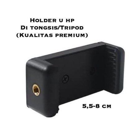 #LC-AccHP Holder U Gopro For HP Tongsis Tripod Monopod Clip Bracket Universal