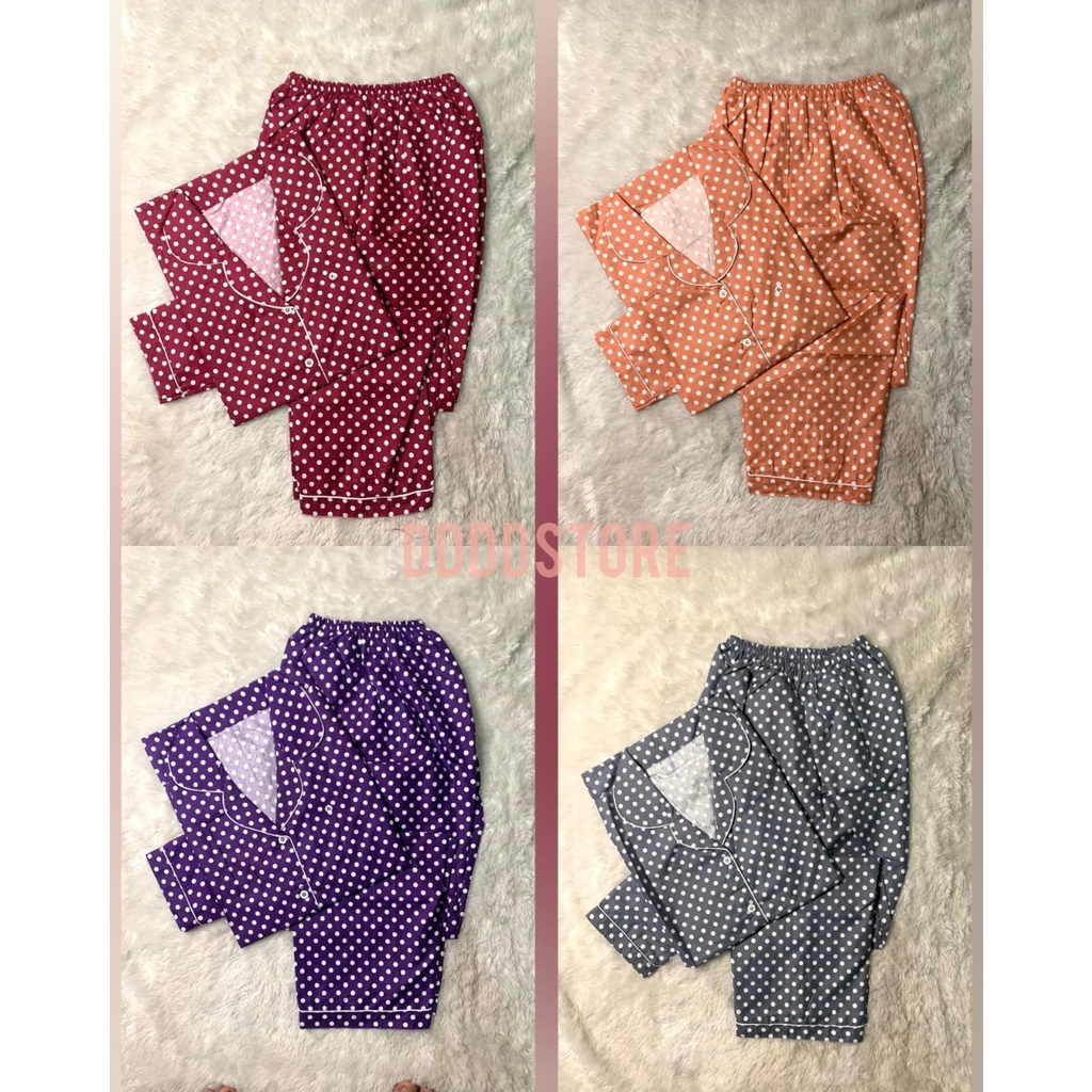 PIYAMA WANITA / BAJU TIDUR WANITA MOTIF LENGAN PANJANG PP/CP