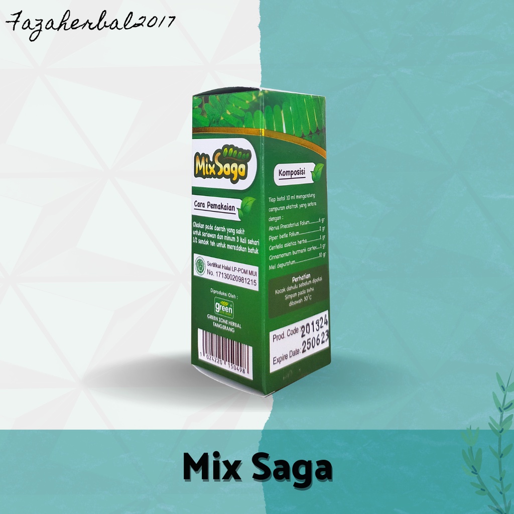 Mix Saga Meredakan Sariawan Dan Batuk