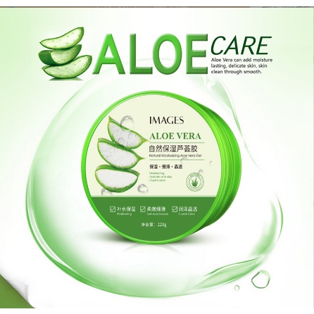 IMAGES Aloe Ointment Aloevera 92 % Gel Murni Natural 220g NATURE REPUBLIC ALOE VERA SOOTHING KOREA