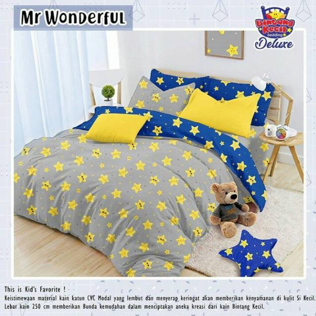 SPREI MOTIF BINTANG STAR BLUE GREY