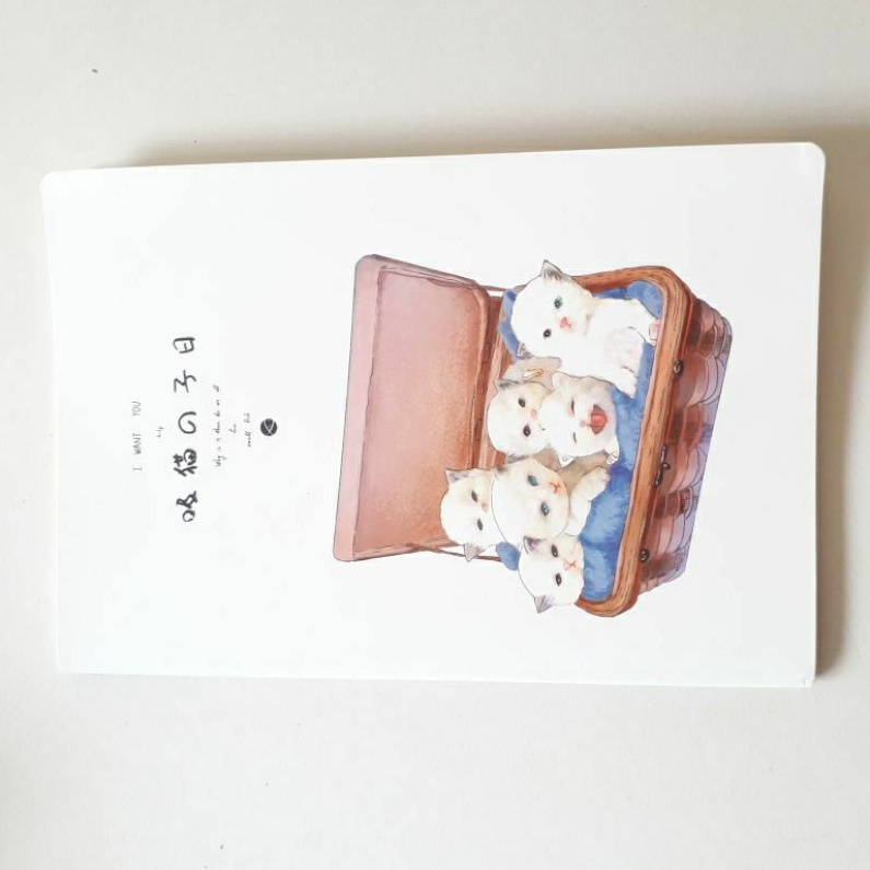 

Buku Tulis Gambar Kucing | Buku Tulis Gaya Korea