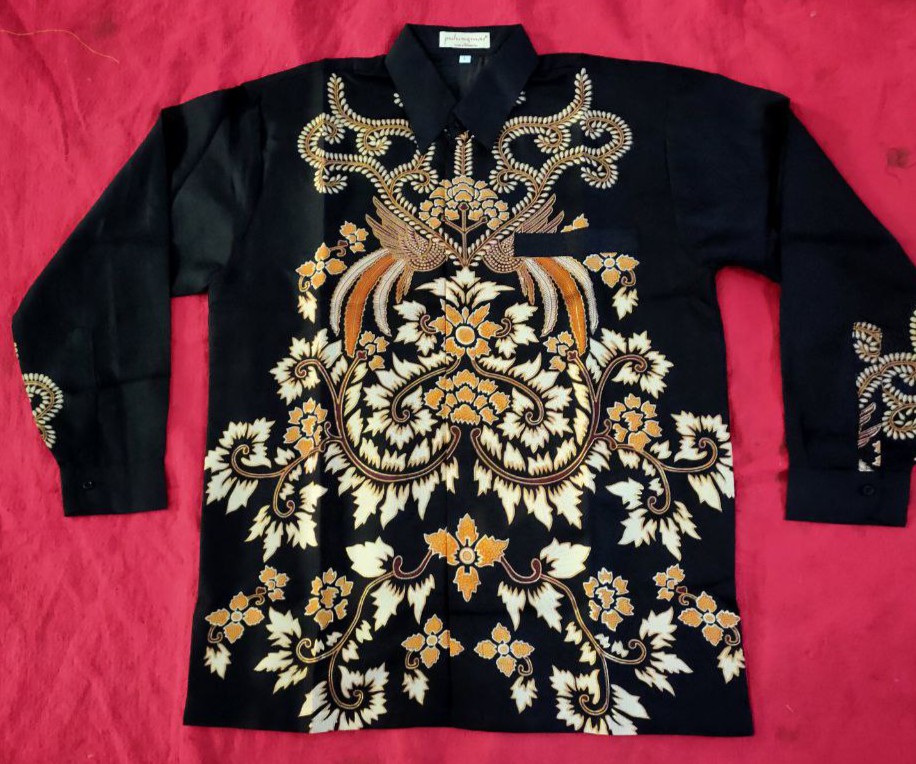Kemeja Batik Semi Sutra Shyntetic Puring Istimewa Pundak Pakai Busa
