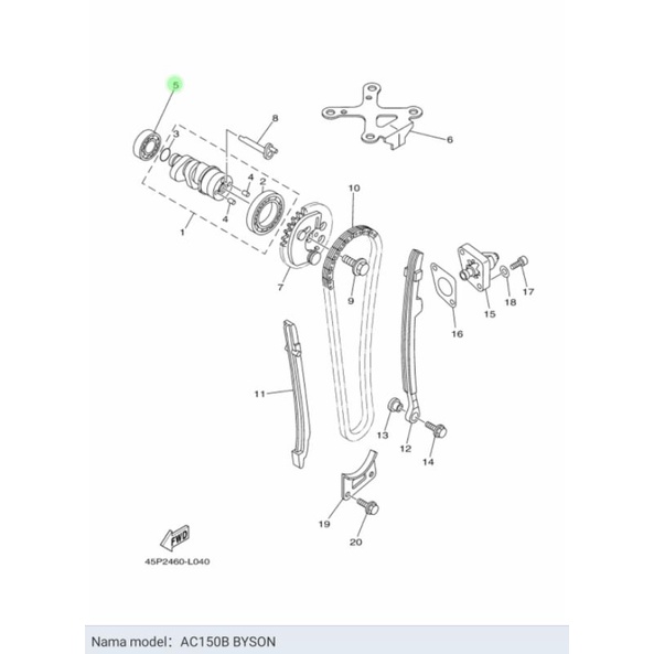 BEARING LAHER NOKEN AS BYSON MIO SPORTY 6002 ASLI ORIGINAL YAMAHA 93306 002YR