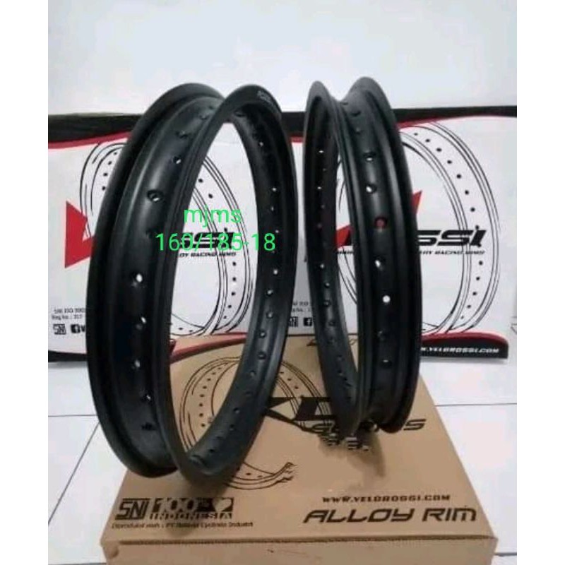 velg Rossi ring 18 ukuran 160 dan 185 . velg almunium ukuran 160 dan 185 ring 18 velg jari jari rosi