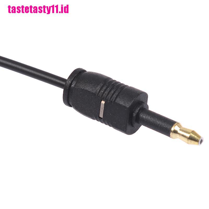 Toslink Male to Mini Plug 3.5mm Male Digital Optical SPDIF Audio Panjang 1.96Ft