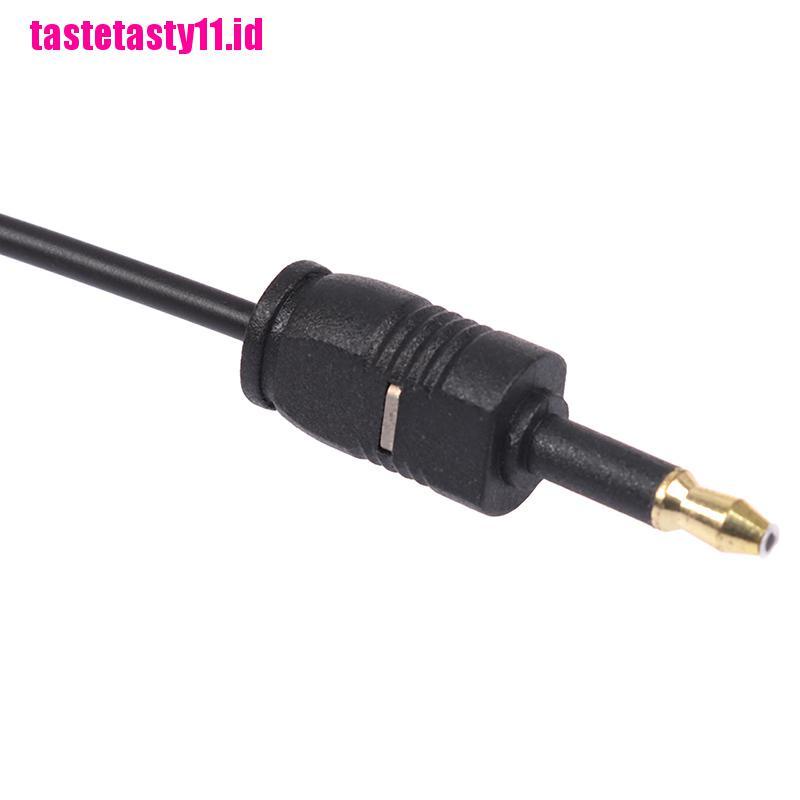 Toslink Male to Mini Plug 3.5mm Male Digital Optical SPDIF Audio Panjang 1.96Ft