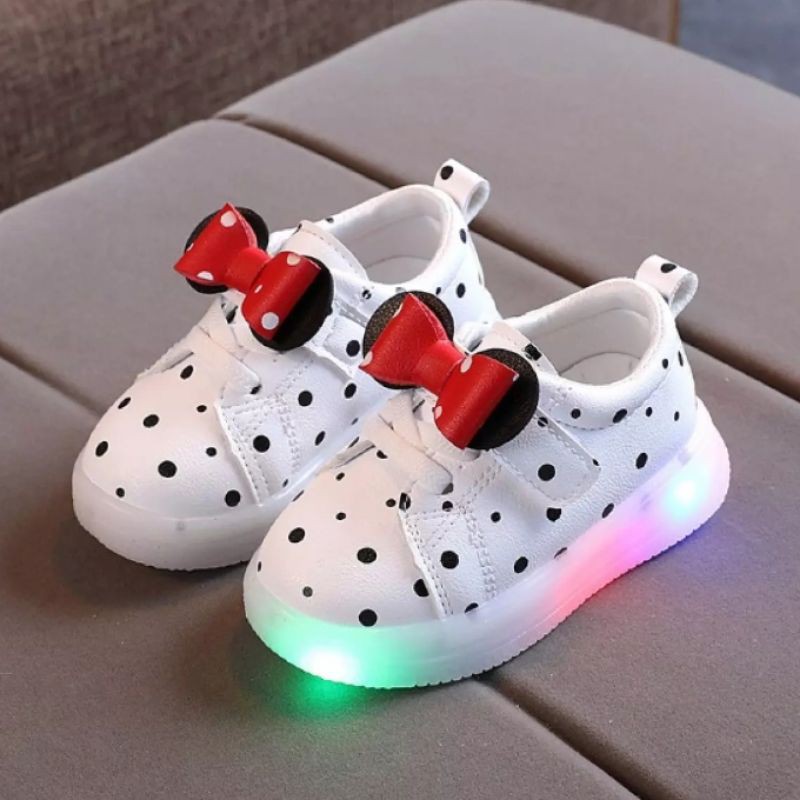 [COD] SEPATU ANAK PEREMPUAN MENYALA Warna warni CHIZY LAMPU LED SIZE 21-30 USIA ANTARA 1-4 TAHUN