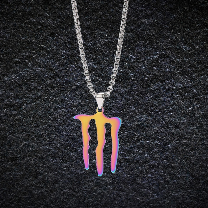 Kalung Rantai Liontin Geometri Rock Gaya Hip Hop Untuk Pria Dan Wanita