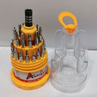 Obeng set jam tangan laptop handphone HP botol 6036B tool set 31 in 1