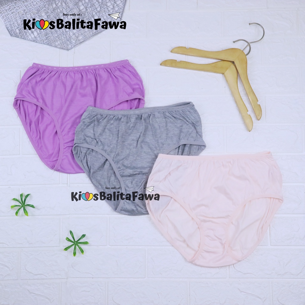 (ISI 3 PCS) DEWASA Celana Dalam Wanita Size XL / CD Underwear Murah Perempuan Pakaian Dalam