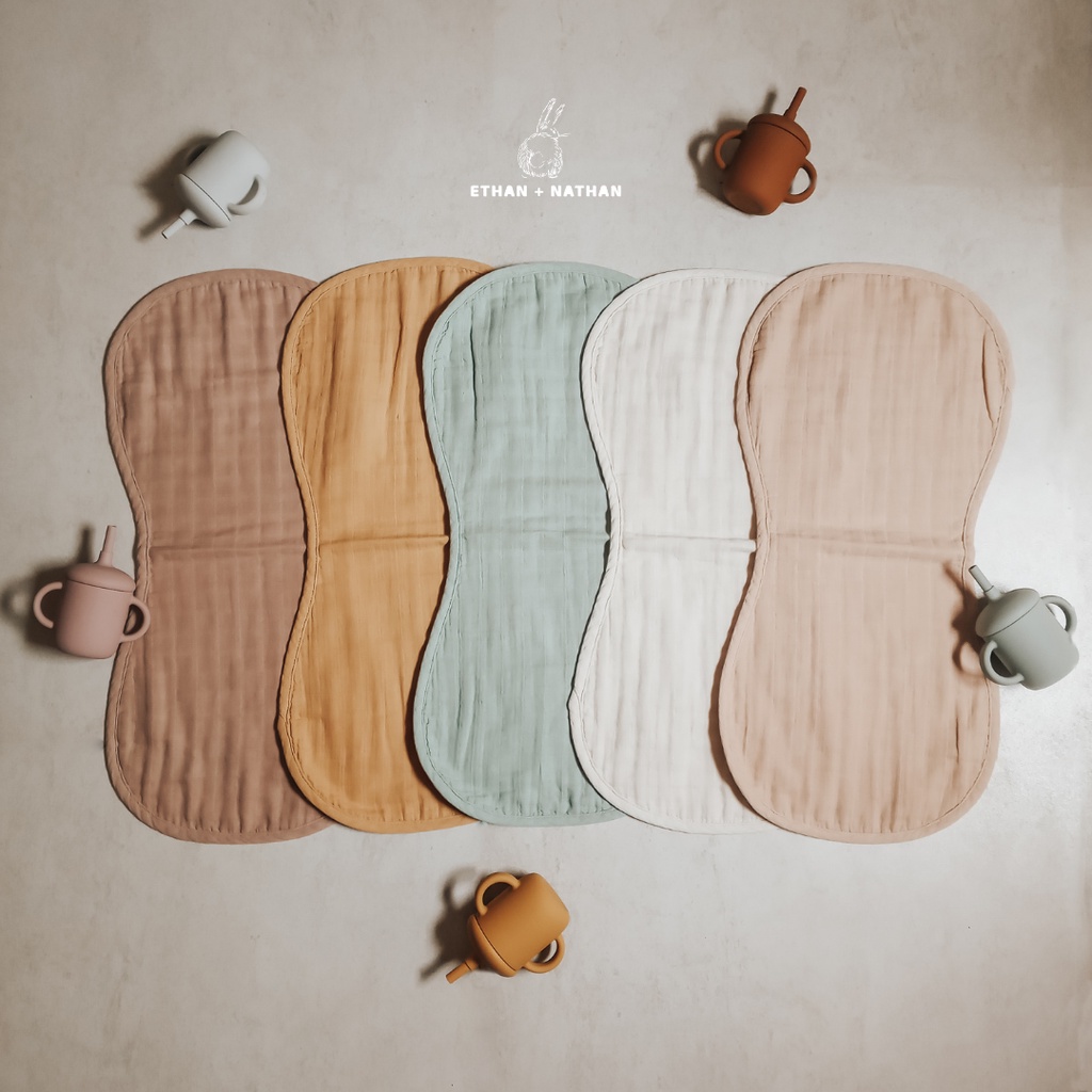 Ethan + Nathan - Burpy Bibs Organic / Slabber / Celemek Makan Bayi