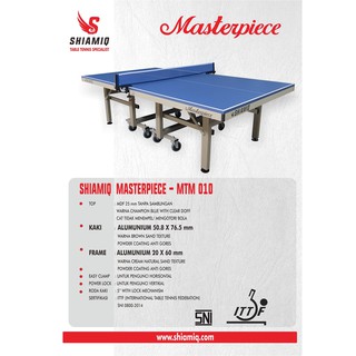 Shiamiq Table Tennis Masterpiece MTM010 - Meja Tenis