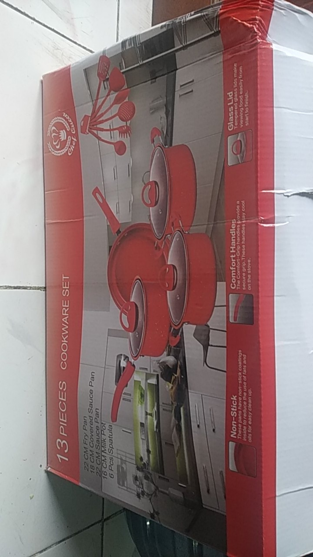 Cookware Set 13 In 1 Peralatan Masak Dapur Panci Tutup Teflon Kitchen Tools Home Perlengkapan Rumah