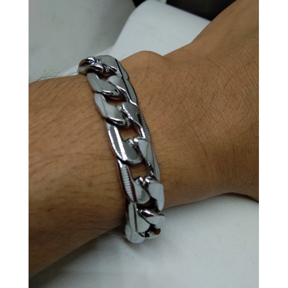 Gelang Rantai Titanium Pria Model Terbaru Panjang 21 Cm