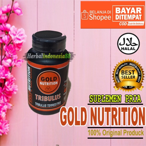 GOLD NUTRITION TRIBULUS - OBAT HERBAL PRIA - TRIBULUS TERRESTRIS 100% ORIGINAL DAN AMPUH