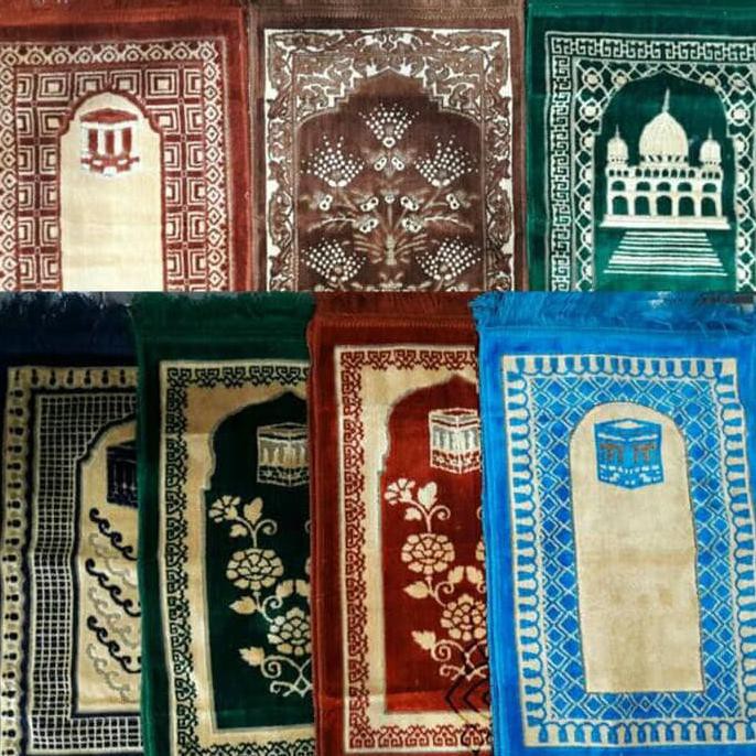 Terbaru Sajadah Muka/ Kepala/ Anak/ Kecil Turki/ Turkey, Beludru, Tebal