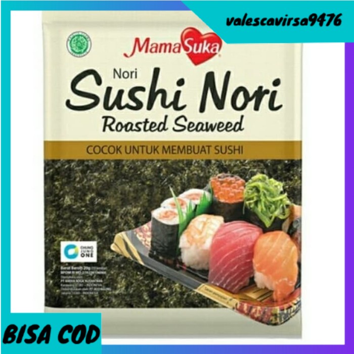 

⭐BISA COD⭐ mamasuka sushi nori roasted seawed 20gr dan 115gr - 115gr