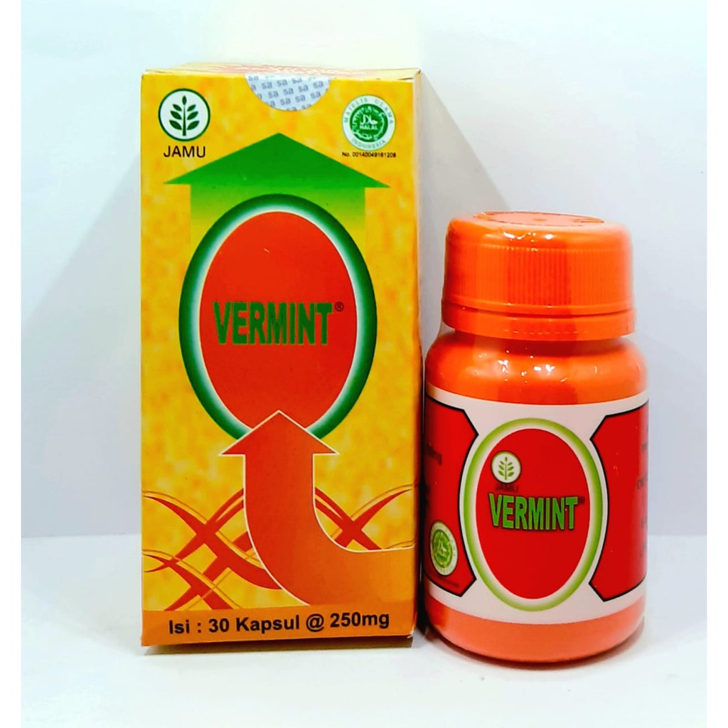 VERMINT - obat tipes kapsul cacing isi 30 kapsul