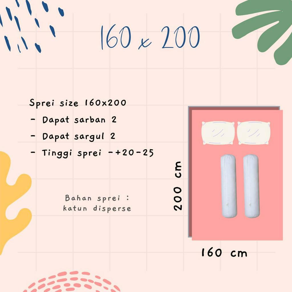 SPREI CUCI GUDANG MURAH HOMEMADE 90 120 160 180 x 200 MOTIF KARAKTER DEWASA ABSTRAK ANAK UKURAN
