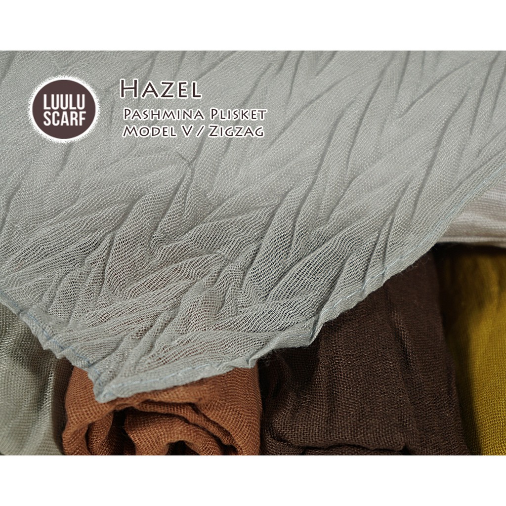 Plisket Model V / Zigzag - Pleated Shawl / Pashmina HAZEL by Luulu Scarf-1