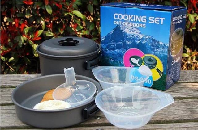 COOKING SET OUTDOOR - PAKET PANCI CAMPING - NESTING KEMPING GUNUNG