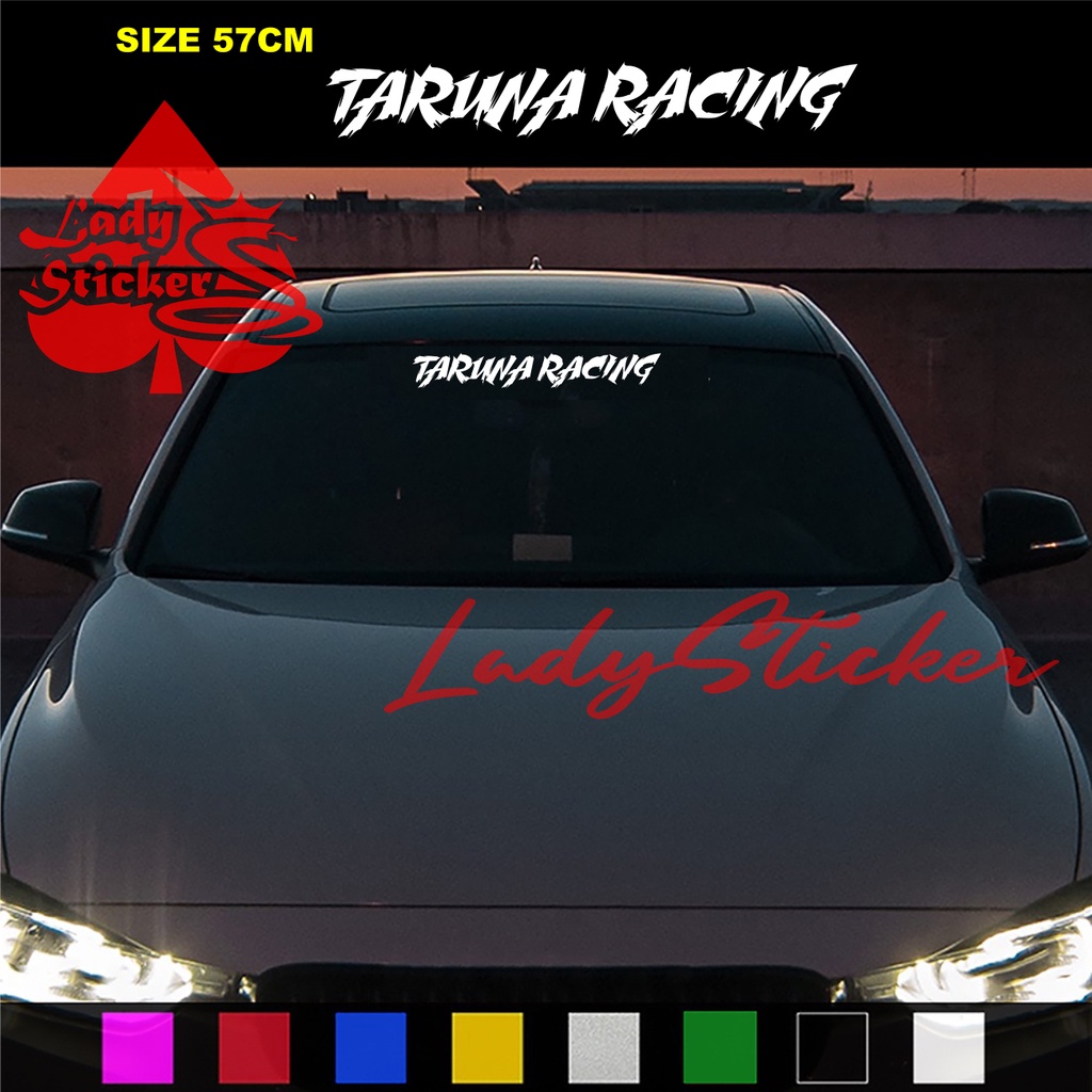 stiker kaca taruna sticker windshield mobil daihatsu taruna racing