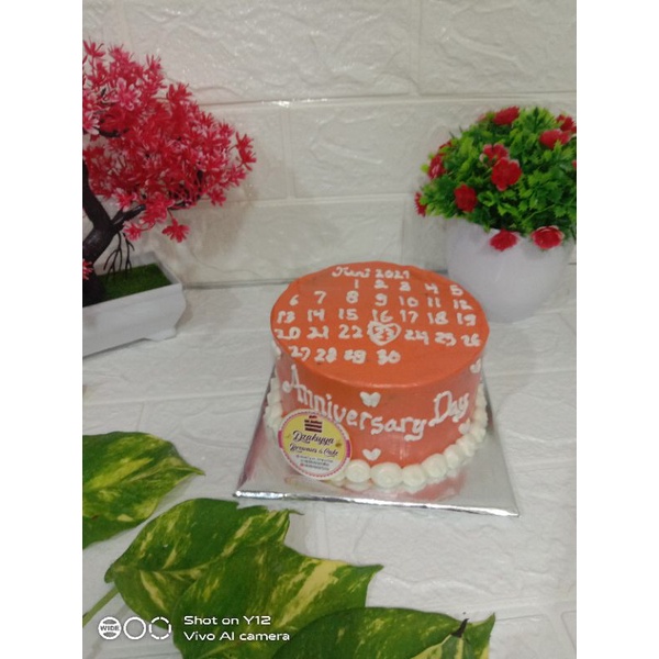 

kue ultah brownies,minicake korea ukuran 12cm