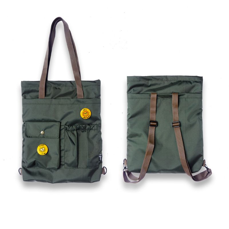 REKA - ZIGGY Tote Bag - Backpack ransel-Army