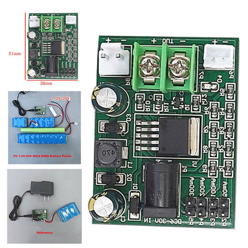 Modul Charger Baterai Ni-Cd Ni-MH NiCd 1.2-24V 2.4 3.6 12V