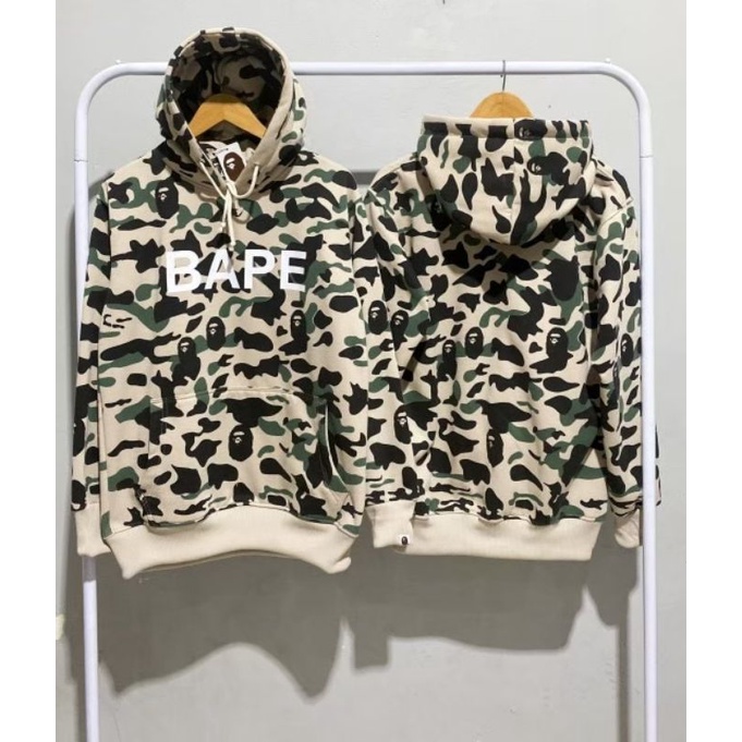 hoodie camo bape/sweter loreng/jaket distro