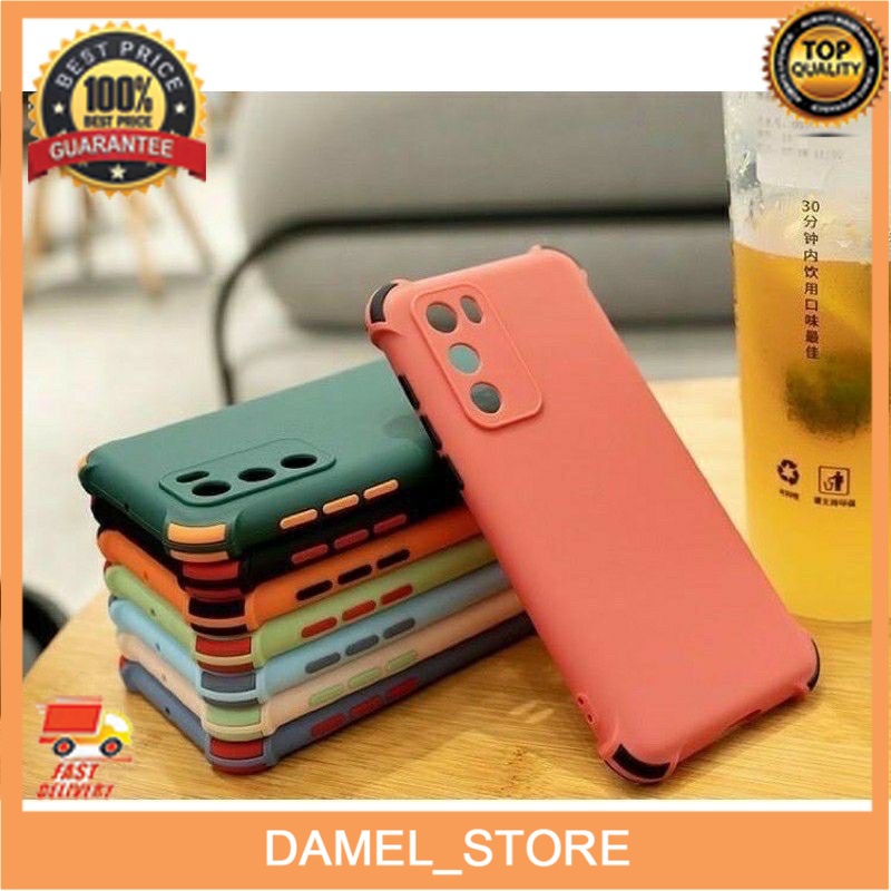 Softcase lembut korean candy crack case + Ring kamera Realme  C25 C12 C15