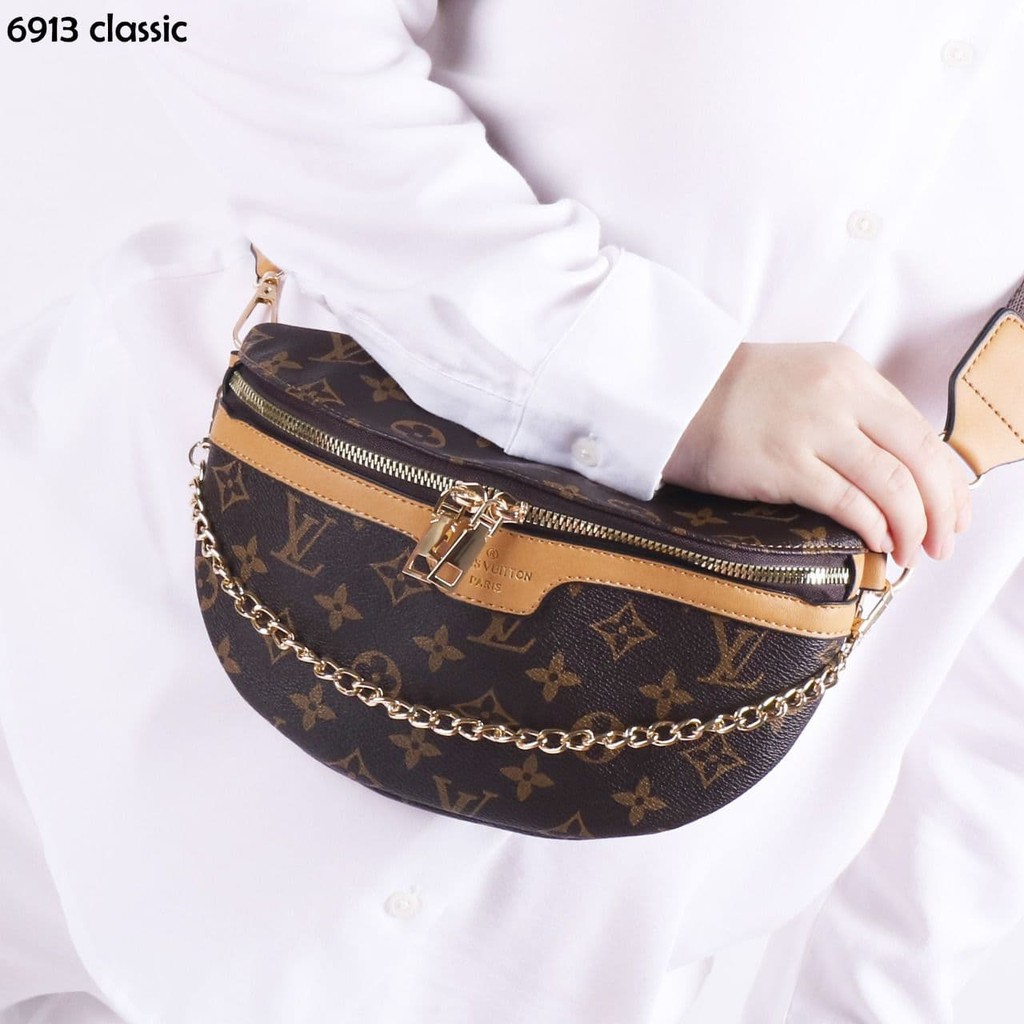 COD ❤️ Tas Wanita Dada LV louis vuitton Bumbag Premium Import Mono Classic Mirror kualitas