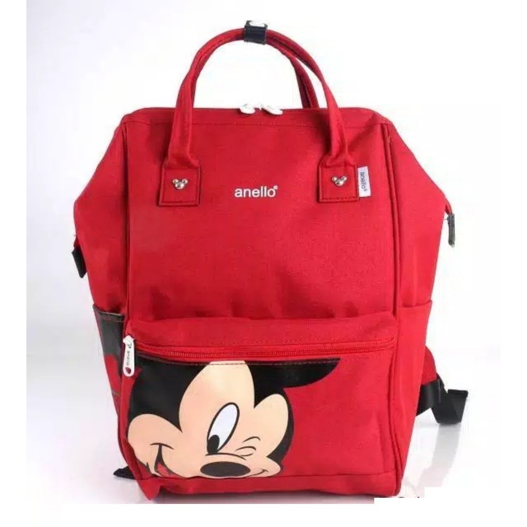 &quot;aurabagss&quot; - Tas Anak Tas Ransel Anello Motif &quot;MICKEY MOUSE&quot; Backpack Sekolah Fashion Anak Unisex Multifungsi Tas Anak/Ransel Anak/Diapers Bag Anak/Backpack Anak Ala Korea