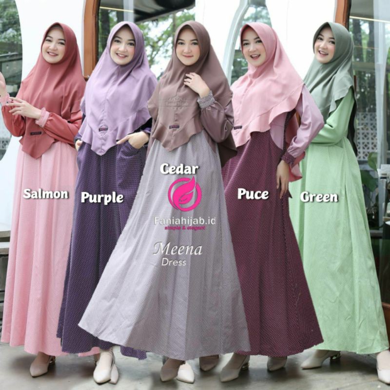 MEENA DRESS TOYOBO FD BY FANIA HIJAB