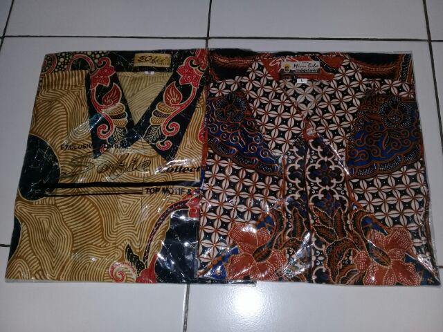 Hem Batik Pria / Kemeja / Atasan Seragam / Ecer Grosir Batik Solo Murah / Minu Akar