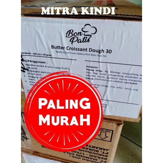 

(BONPATIS) - Premium Full Butter Croissant Dough 30GR - 1DUS