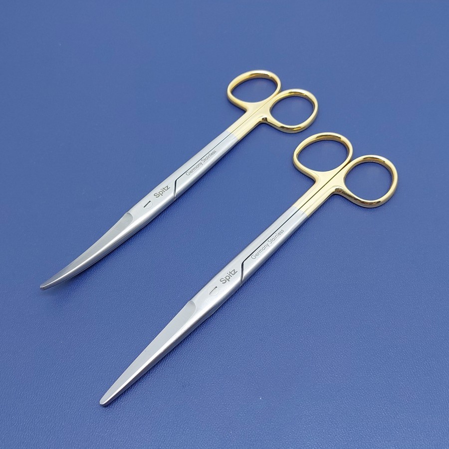 Alat Medis Gunting Mayo Scissors 17cm with Tungsten Carbide|Spitz |Premium Finishing