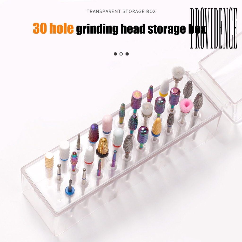 Providence Kotak Penyimpanan Mata Bor 30 Lubang Kapasitas Besar Anti Debu