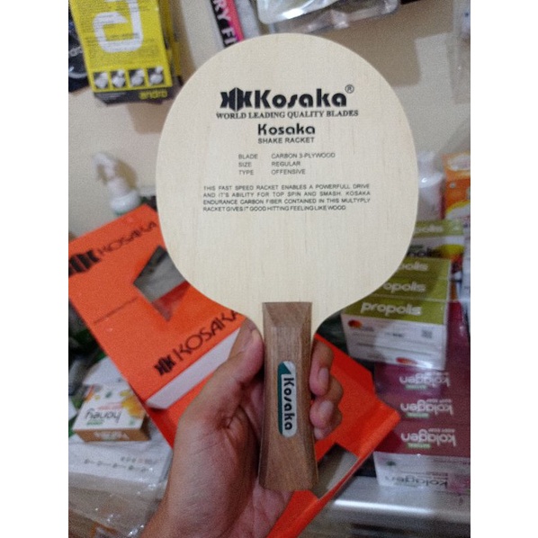 KAYU TENIS MEJA KOSAKA CARBON ORIGINAL